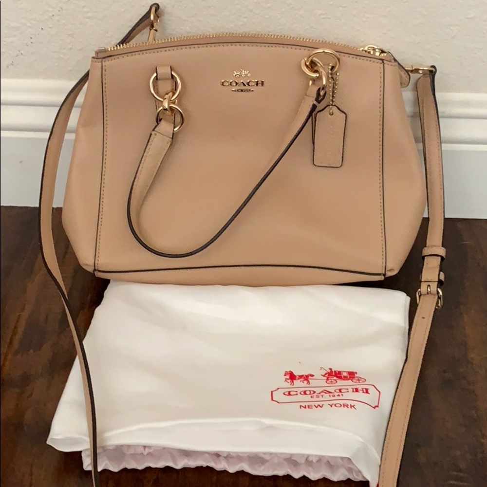 Coach tan bag